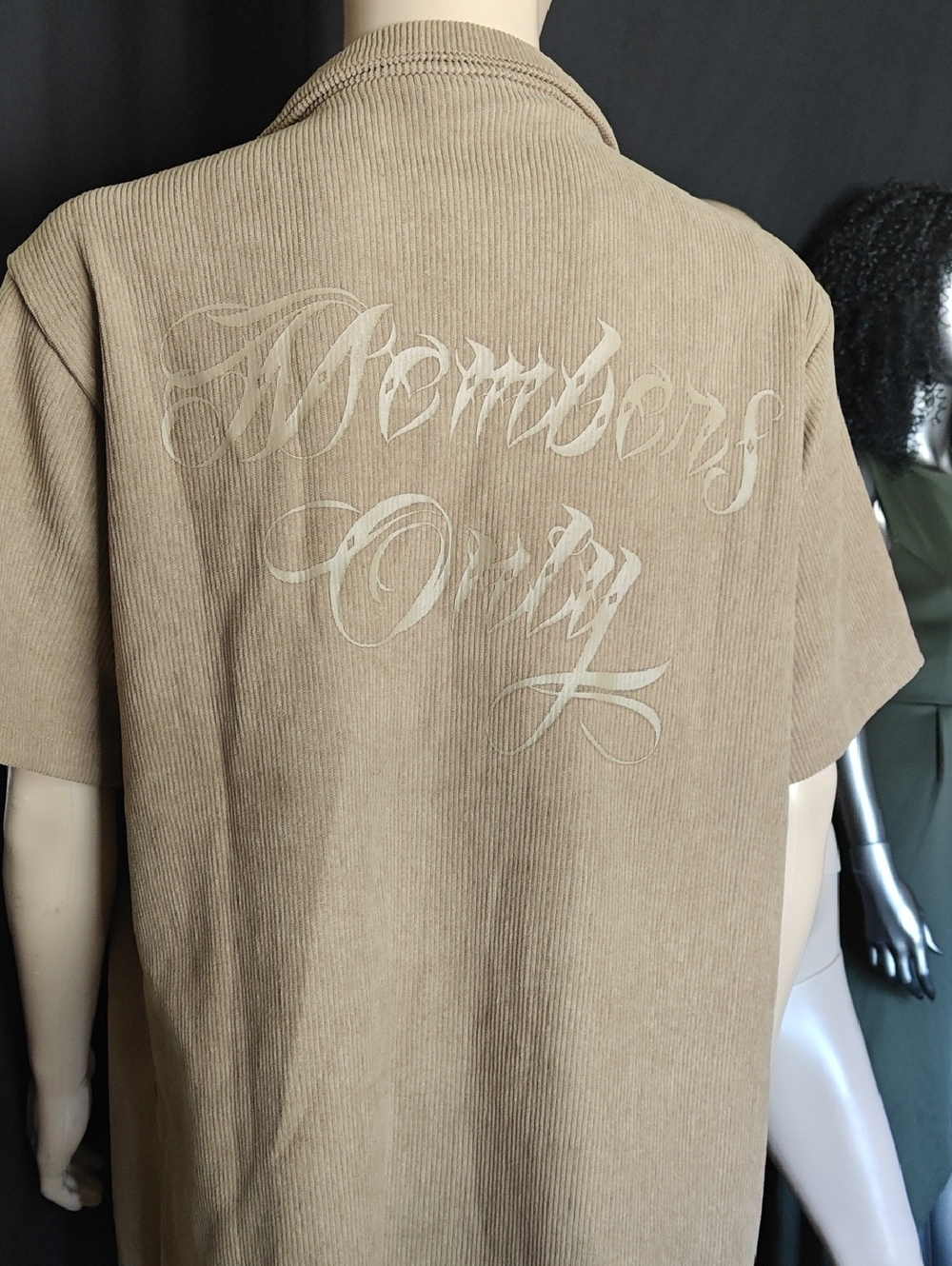 Members Only Tan Short Sleeve Shirt - Picture 2 of 7